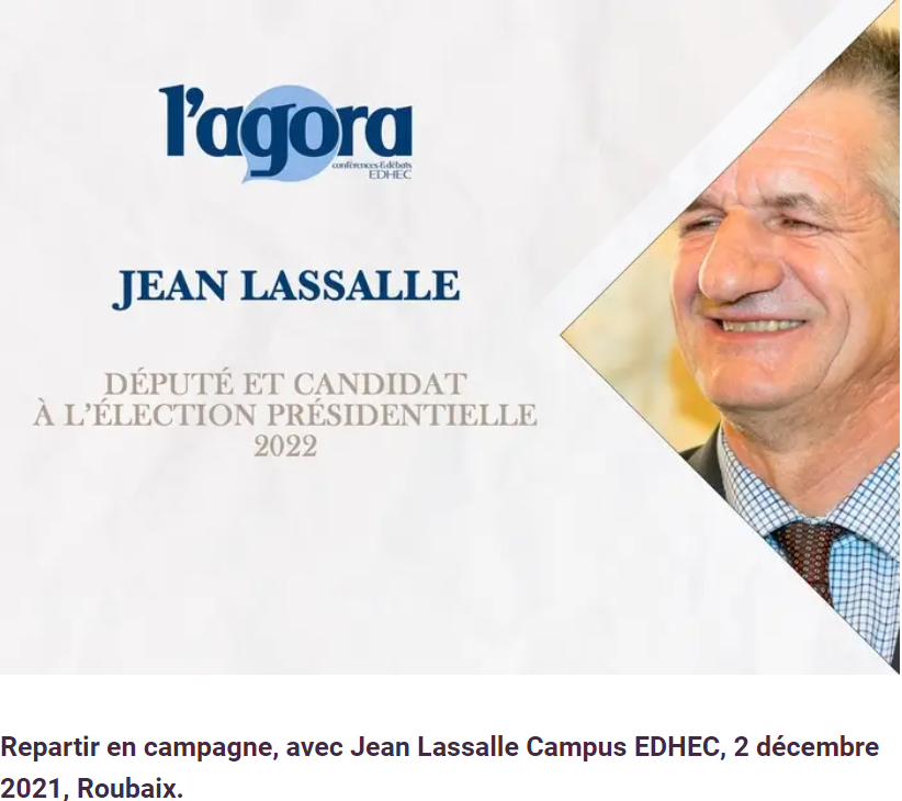 Conférence de Jean Lassalle à l'EDHEC Roubaix