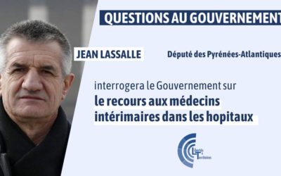 QAG de Jean Lassalle sur les intérimaires dans les hôpitaux