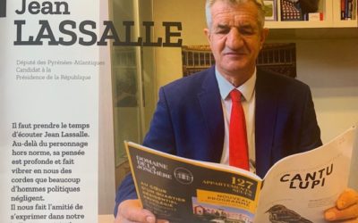 Interview de Jean Lassalle pour le magazine municipal Cantu Lupi