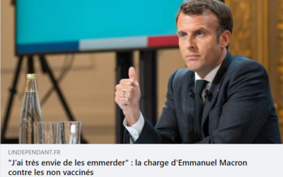 Réaction à la déclaration d’Emmanuel Macron sur les non-vaccinés