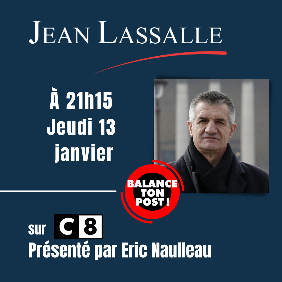 Jean Lassalle sur C8 dans "Balance ton post"