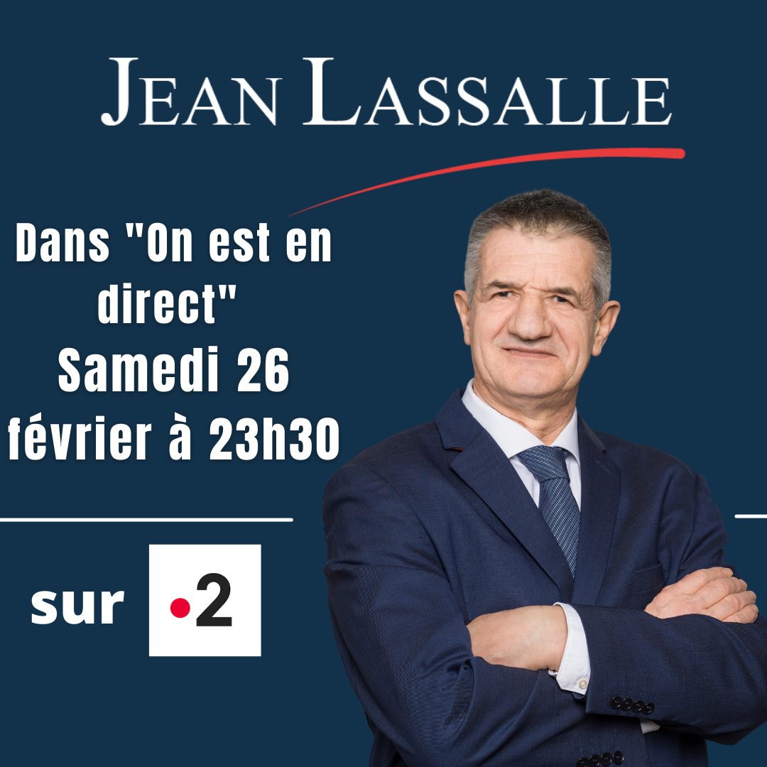 Jean Lassalle dans "On est en direct" sur France 2