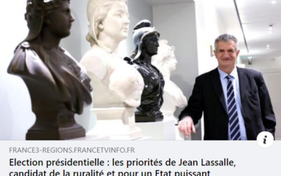 Interview de Jean Lassalle pour France 3 Nouvelle Aquitaine