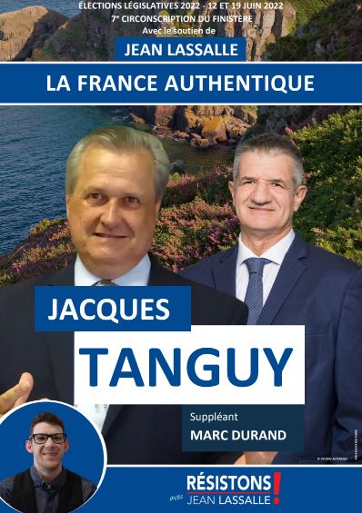 jacques tanguy affiche legislatives 2022 resistons finistere 7eme circonscription