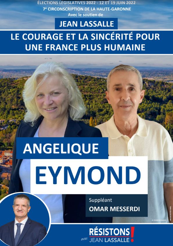 angelique eymond affiche legislatives 2022 resistons 7e circonscription haute garonne
