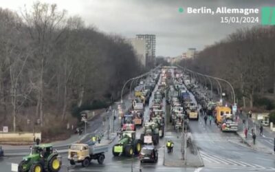 Les Agriculteurs Allemands défilent à Berlin